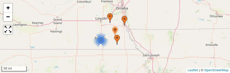 Related schools map
