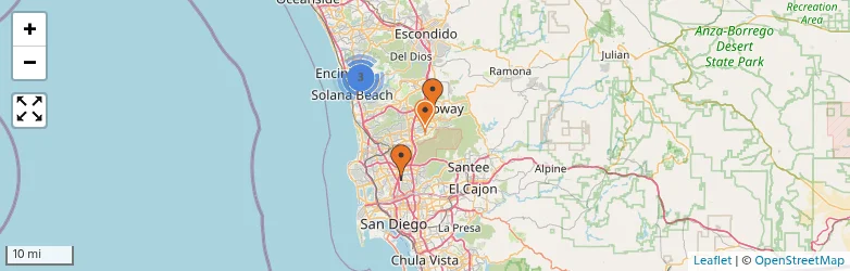 Related schools map