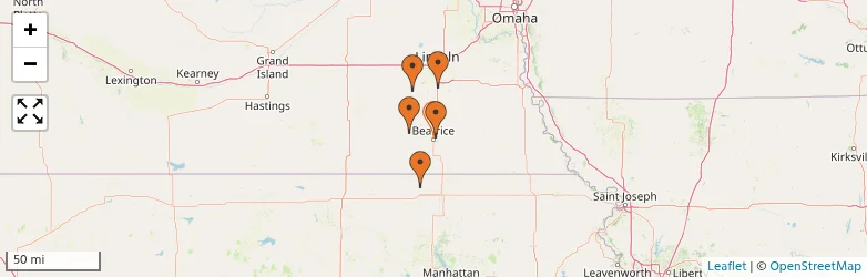 Related schools map