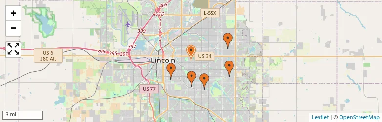 Related schools map