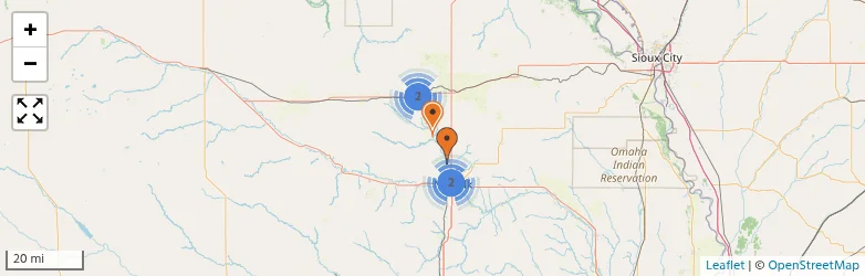 Related schools map