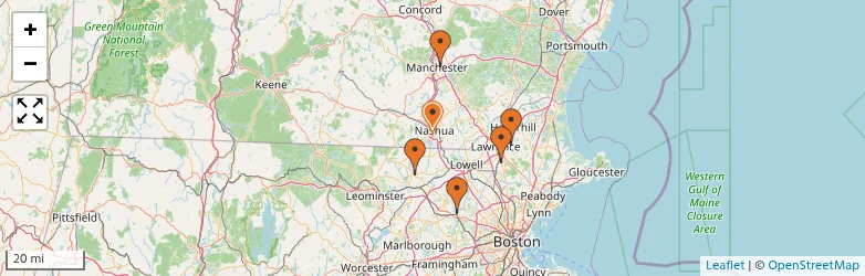 Related schools map