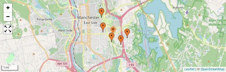 Related schools map
