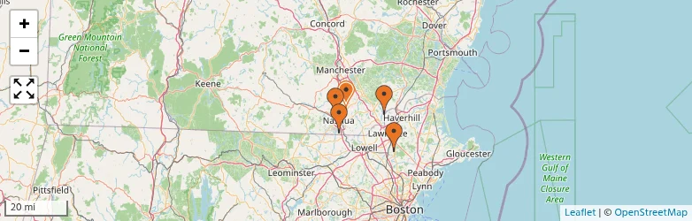 Related schools map