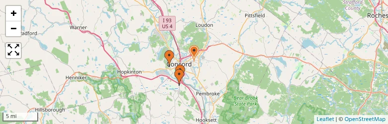 Related schools map