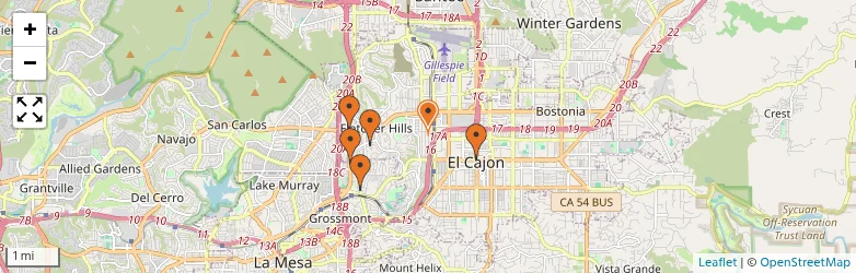 Related schools map
