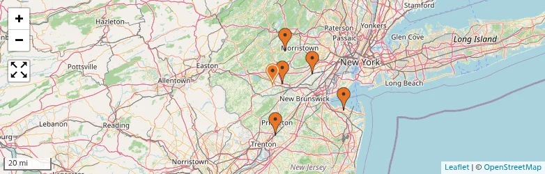 Related schools map