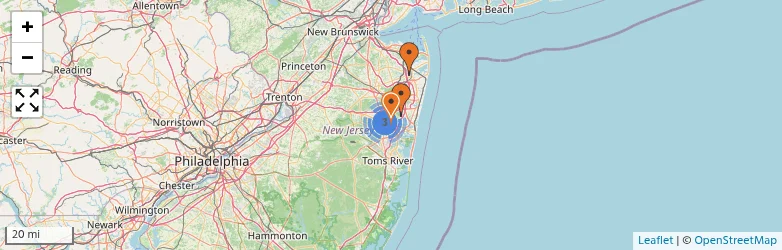 Related schools map