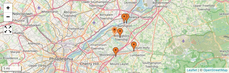 Related schools map