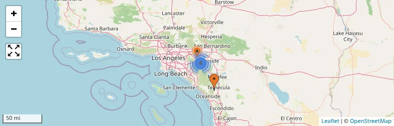 Related schools map