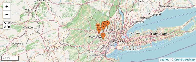 Related schools map