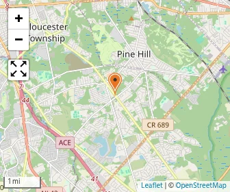 Map of Erial Community Church Christian School