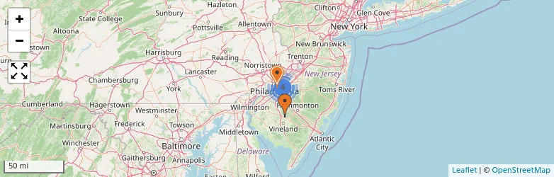 Related schools map