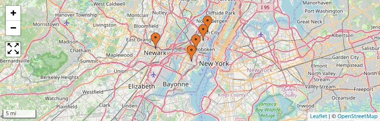 Related schools map