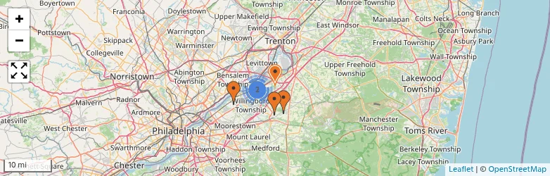 Related schools map