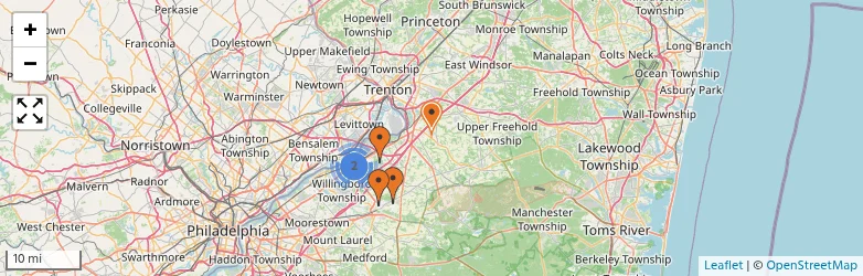 Related schools map
