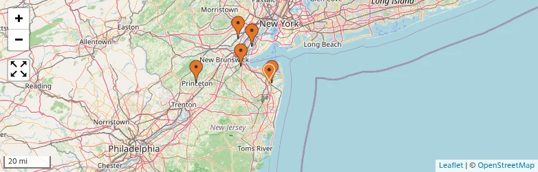 Related schools map