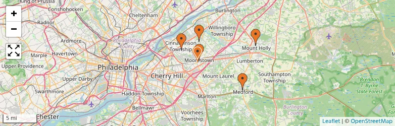 Related schools map