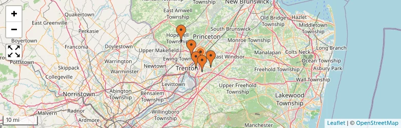 Related schools map