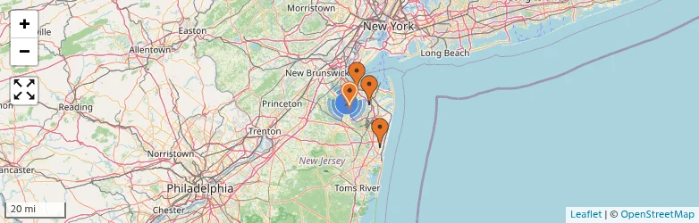 Related schools map