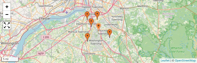Related schools map