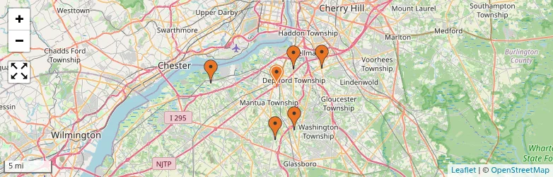 Related schools map