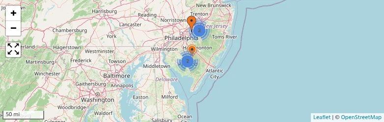 Related schools map
