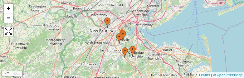 Related schools map