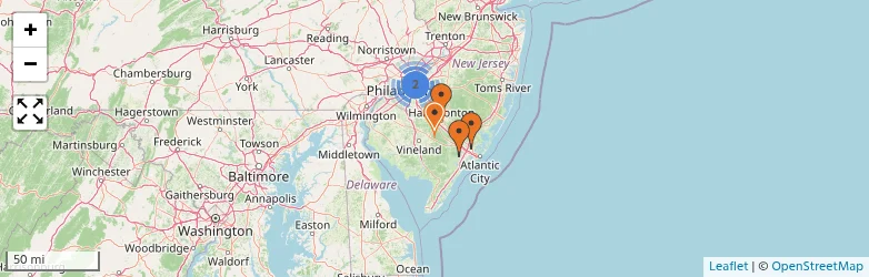 Related schools map