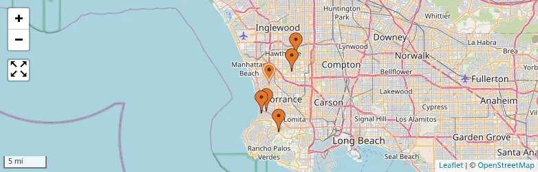 Related schools map