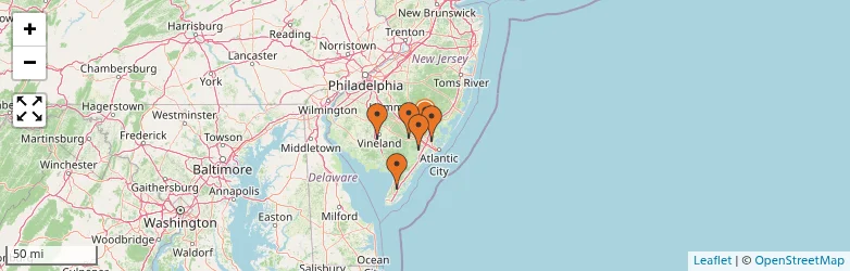 Related schools map