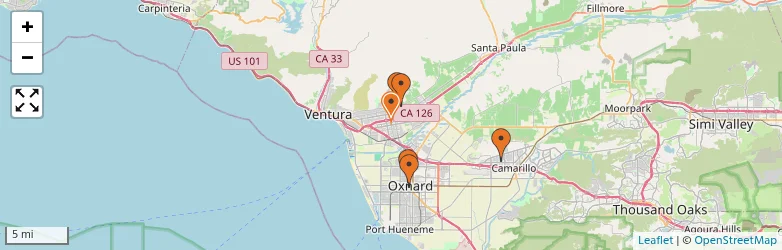 Related schools map
