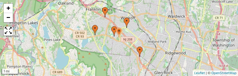 Related schools map