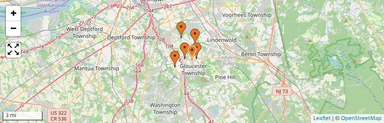 Related schools map