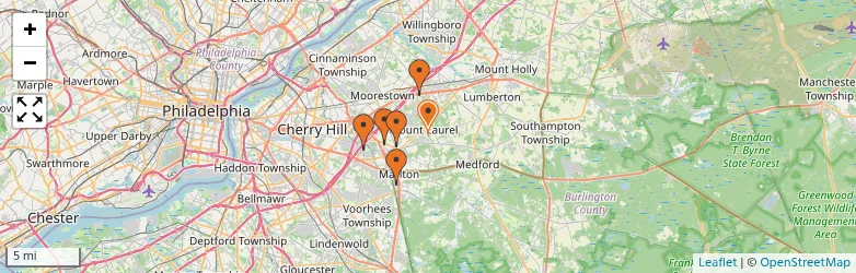 Related schools map
