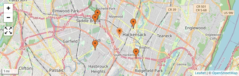 Related schools map