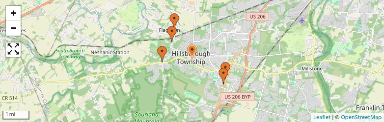Related schools map
