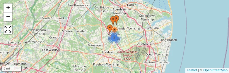 Related schools map