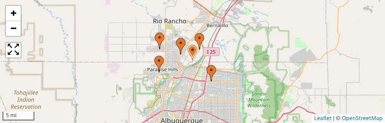 Related schools map