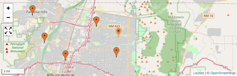 Related schools map