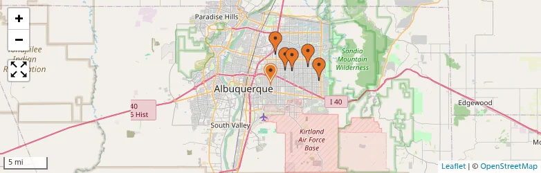 Related schools map