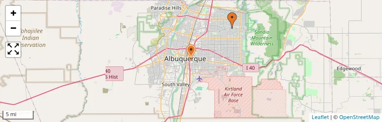 Related schools map