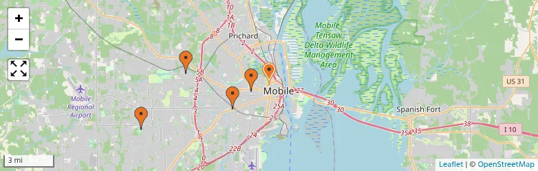 Related schools map