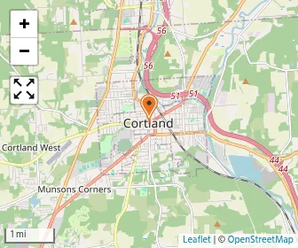 Map of Cortland Christian Academy