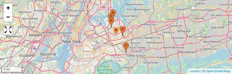 Related schools map