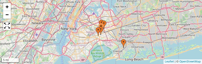 Related schools map