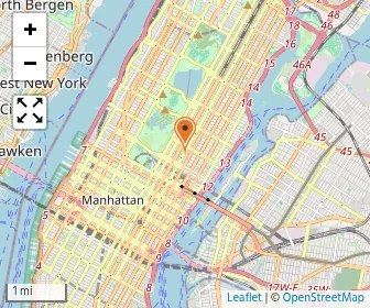 Map of Manhattan High School For Girls