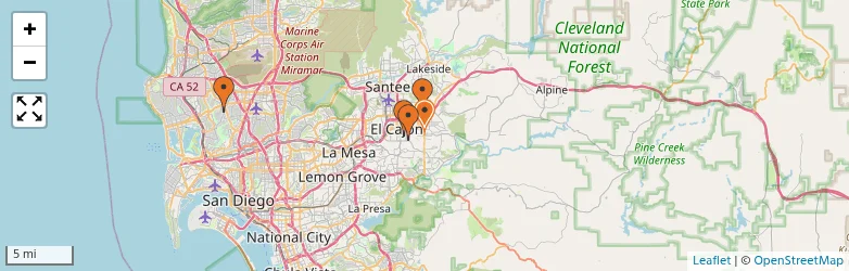 Related schools map