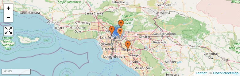 Related schools map