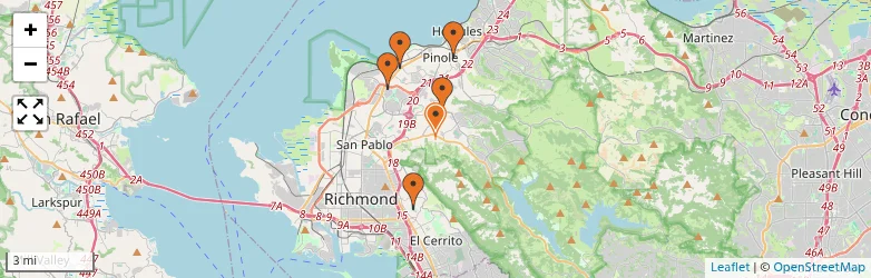 Related schools map
